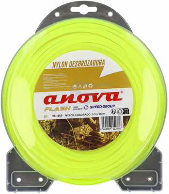 Hilo Desbrozadora Nylon Cuadrado Flash 3.3mm 36 Metros